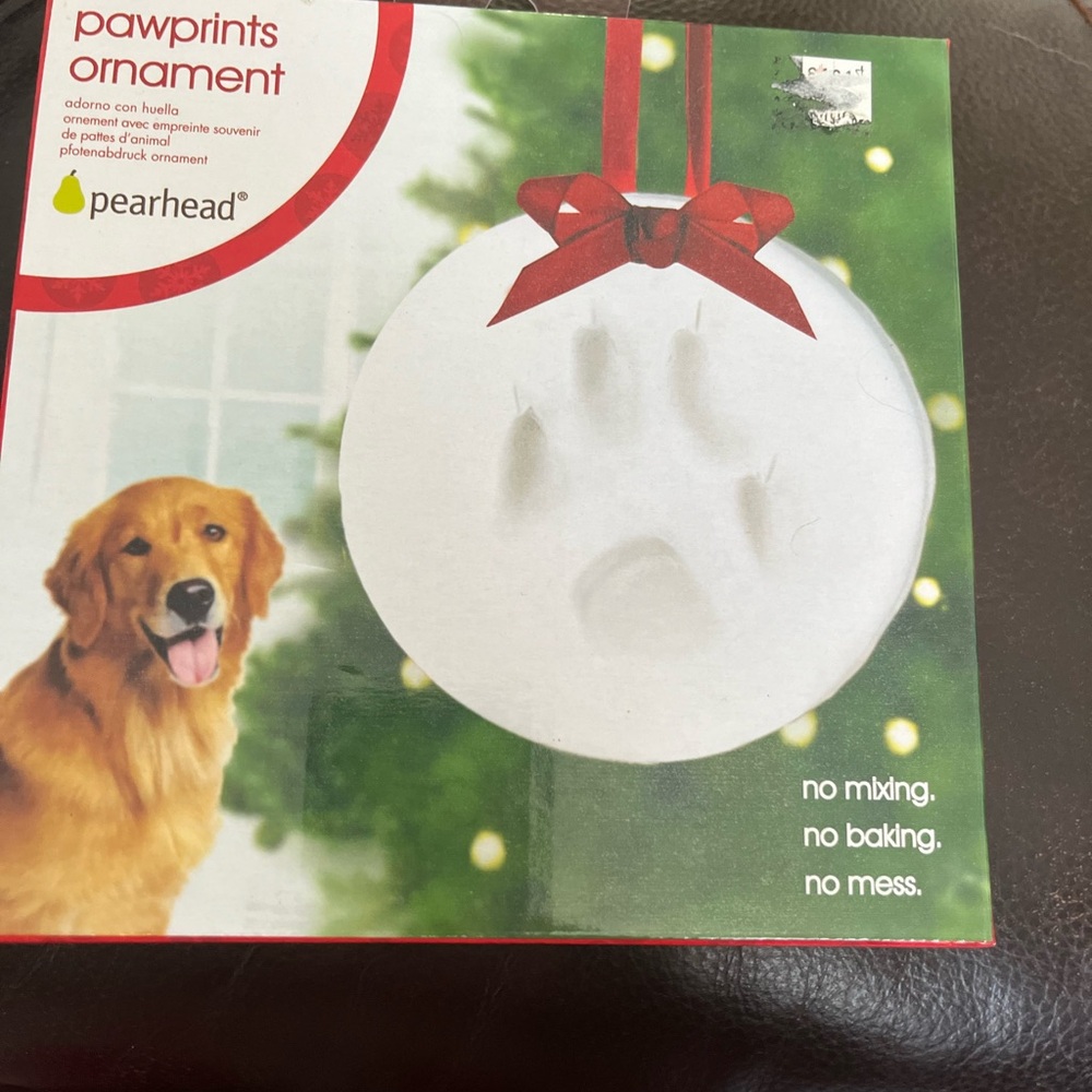 Pearhead White Dog X-mas tree ornament 🎄🎄🎄🎁🎁🎁